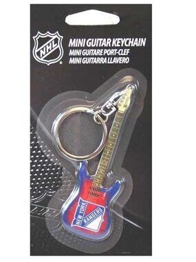 New York Rangers Keychain Mini Guitar Style Keyring PSG NHL Official Merch